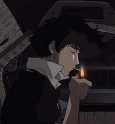 Anime Guy Cowboy Bebop Smoking Chill GIF