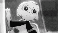 Anime Halloween Black And White GIF