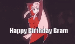 Anime Happy Birthday Bram GIF