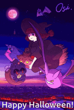 Anime Happy Halloween GIF