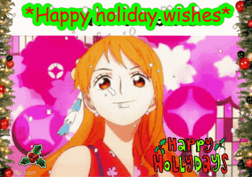 Anime Happy Holiday Merry Christmas GIF