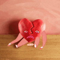 Anime Heart Broken In Two  GIF