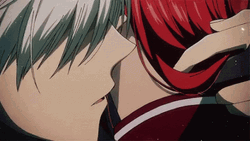 Anime Hickey Kiss Mark  GIF
