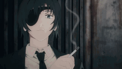 Anime Himeno Smoking Chainsaw Man GIF