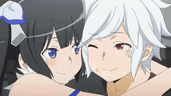 Anime Hug Hestia Danmachi