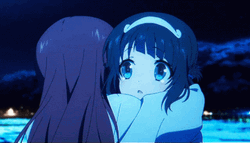 Anime Hug Manaka And Miuna