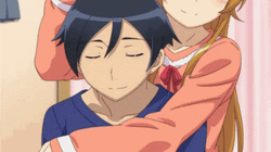 Anime Hug Oreimo GIF