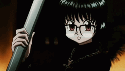 Anime Hunter X Hunter Shizuku Murasaki Holding Weapon GIF