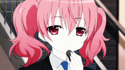 Anime Karuta Roromiya Eating Little Girl Popsicle GIF