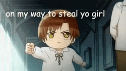 Anime Kid Walking To Steal Yo Girl GIF