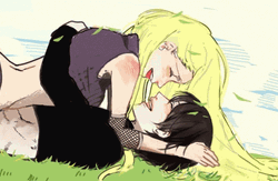 Anime Kissing Ino Yamanaka Sweet Couple GIF