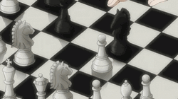 Anime Knight Chess Piece Checkmate GIF