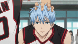 Anime Kuroko Basketball Confused Tetsuya Blink GIF