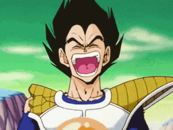 Anime Laugh Dragon Ball Vegeta GIF