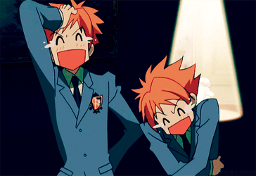 Anime Laugh Hikaru And Kaoru Hitachiin GIF