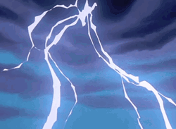 Anime Lightning Strike In Sky