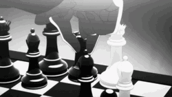 Anime Making Chess Move GIF