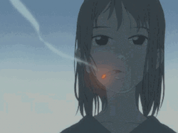 Anime Mamimi Samejima Smoke