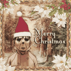 Anime Merry Christmas Greetings Snow GIF