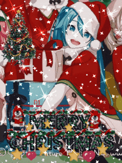 Anime Merry Christmas Minna GIF
