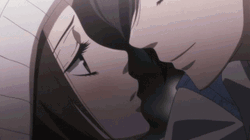 Anime Miki And Dari Tender Kissing GIF