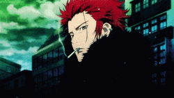 Anime Mikoto Suoh K Project Smoking GIF