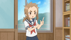 Anime Mina Hibino Finger Gun GIF