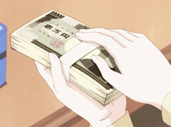 Anime Money Count Birdie Wing GIF  GIFDBcom
