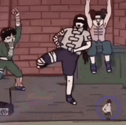 Anime Naruto Neji Dancing  GIF