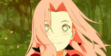 Anime Naruto Sakura Haruno Happy Stars GIF