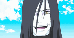 Anime Naruto Shippuden Orochimaru Laughing Hard GIF