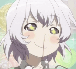 Anime Nose Bleed Amazed Sparkling Eyes Yuru Yuri