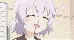 Anime Nose Bleed Yuru Yuri Sparkling