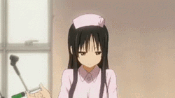 Anime Nurse K-On Miyo Akiyama GIF
