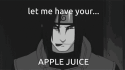 Anime Orochimaru Licking Apple Juice Meme GIF