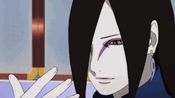 Anime Orochimaru Worried About His Son Mitsuki GIF