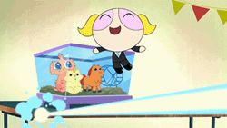 Anime Powerpuff Girl Laser Transformation GIF