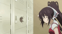 Anime Punch Infinite Stratos GIF