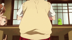 Anime Rage Rika Takanashi Flips Table GIF