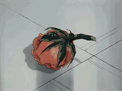 Anime Rain Rose GIF