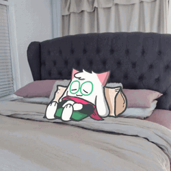 Anime Ralsei Sleeping In Bed