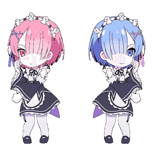 Anime Ram And Rem Sticker
