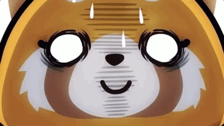 Anime Retsuko Nervous Sweat GIF