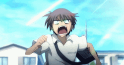 Anime Running Angry Ayumu Aikawa GIF