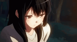 Anime Sad Confession Stare