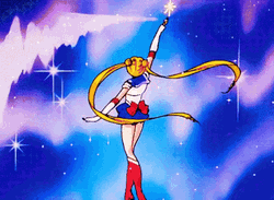 Anime Sailor Moon Usagi Tsukino Forming Circle GIF