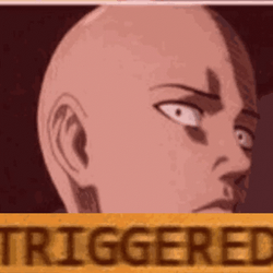 Anime Saitama Triggered Meme GIF