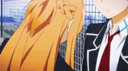 Anime Sao Kirito Hugging Sad Asuna