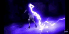  Anime Sauke Dash Purple Chidori GIF