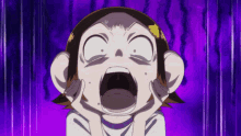 Anime Seton Academy Pan Saruhara Scary Surprise  GIF